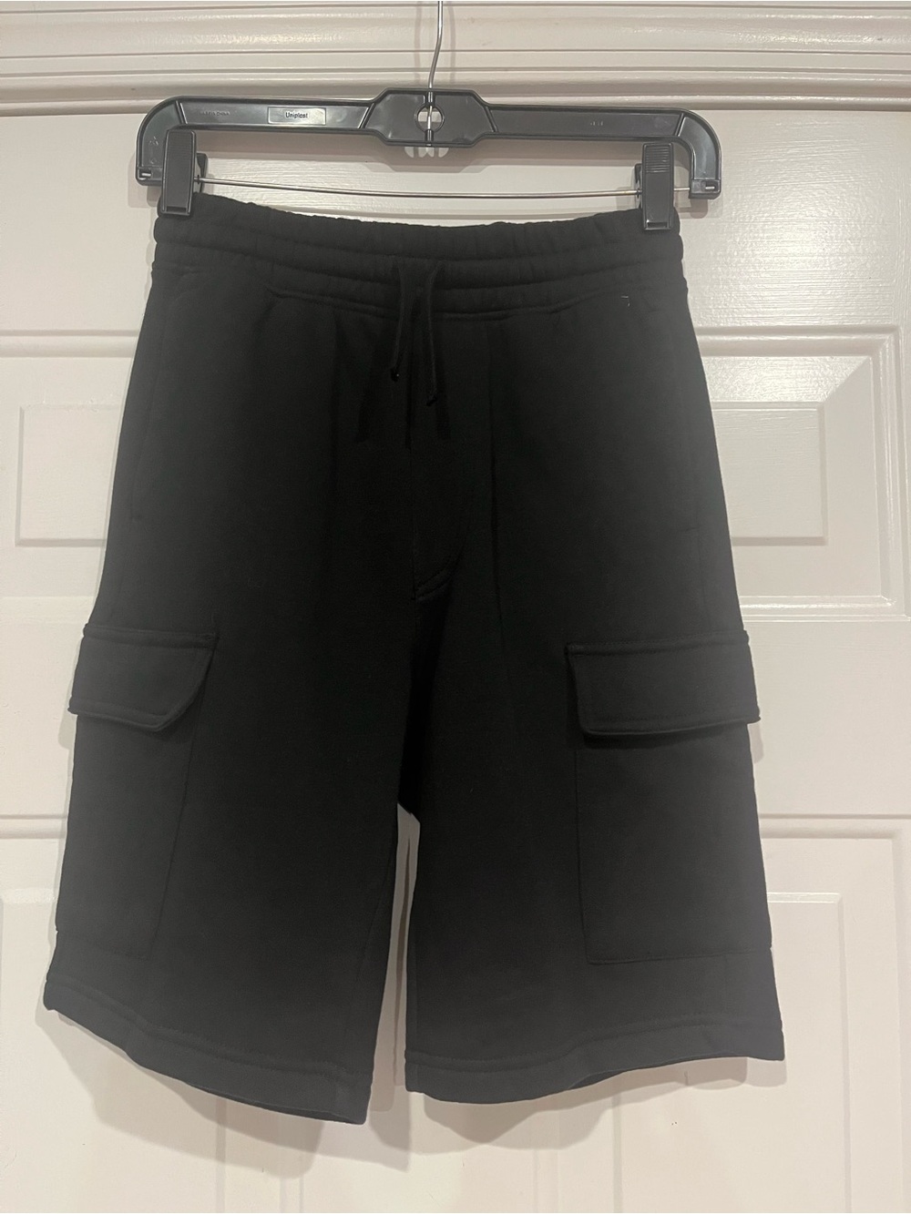 H&M Big Boys Black Cargo Sweat Shorts Drawstring Size US 14